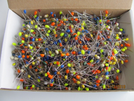 EF-Extra feine Stahlstecknadeln mit Buntkopf 0,55 x 33mm 2000St.