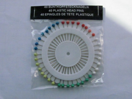 Buntkopfstecknadeln 0,60 x 32mm 40 St. auf Rad