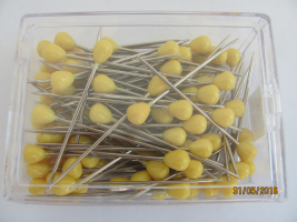 Stecknadeln-Tapezierstecker 1,2x60mm GELB 100St.