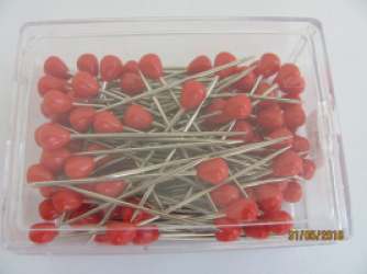 Stecknadeln-Tapezierstecker 1,2x60mm ROT 100St.