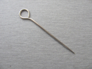 100 Stück Sattlernadeln & Ringstecker 1,60 x 65 mm – Robuste Zuschnittnadel aus Federstahl (Vernickelt)