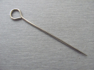 100 Stück Sattlernadeln & Ringstecker 1,60 x 75 mm – Robuste Zuschnittnadel aus Federstahl (Vernickelt)
