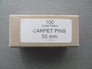 100 Stück Sattlernadeln & Ringstecker 1,60 x 50 mm-kleines Öhr–Robuste Zuschnittnadel aus Federstahl (Vernickelt)