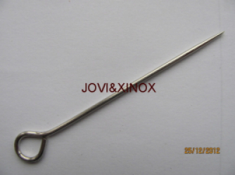 100 Stück Sattlernadeln & Ringstecker 1,60 x 85 mm – Robuste Zuschnittnadel aus Federstahl (Vernickelt)
