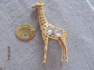 Giraffe 125 x 70mm 24Karat vergoldet-Einzelstück