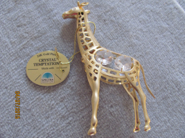 Giraffe 125 x 70mm 24Karat vergoldet-Einzelstück