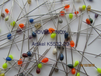 EF-Extra feine Stahlstecknadeln mit Buntkopf 5.000Stück