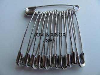 Safety pins bundled 28mm SILVER, 12pcs