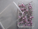 Perlkopfstecknadeln 0,60x38mm LILA 50St.