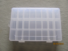 Plastikbox mit 24 Fächern variabel Maße:ca.200x130x37mm