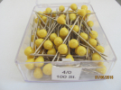 Stecknadeln-Tapezierstecker 1,2x60mm GELB 100St.