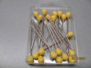 Upholster pin YELLOW 60mm long, 20 Count