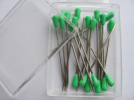 Upholster pin GREEN 60mm long, 20 Count
