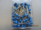 Upholster pin BLUE 60mm long, 100 Count