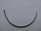 Garniernadel 1/2 gebogen 1,60 x 75mm lang