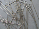 100 Stück Sattlernadeln & Ringstecker 1,60 x 100 mm – Robuste Zuschnittnadel aus Federstahl (Vernickelt)