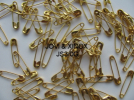Safety pins 19mm, GOLD 1000pcs