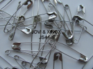 Safety pins 50mm, SILVER 500pcs
