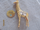 Giraffe 125 x 70mm 24Karat vergoldet-Einzelstück