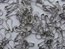 Safety pin PEAR SHAPE 0,70 x 22mm SILVER 1.000pcs.