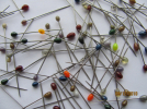 Stainless steel pins 0.59 x31mm MIX 2000pcs