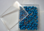 Pins with plastic heads 0,60x17mm BLUE 200pcs
