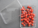 Pins with plastic heads 0,60x17mm RED 50pcs