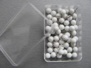 Pins with plastic heads 0,60x17mm WHITE 50pcs.