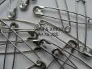 Safety pins 60mm, SILVER 1000pcs