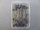 Pins with plastic heads 0,60 x 32mm BLACK 40pcs